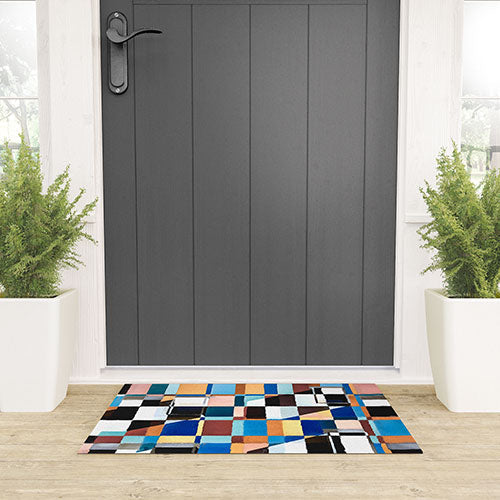 83 Oranges Scandinavian Earth Welcome Mat
