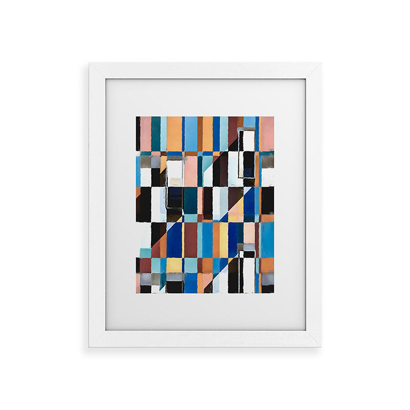 83 Oranges Scandinavian Earth Framed Art Print
