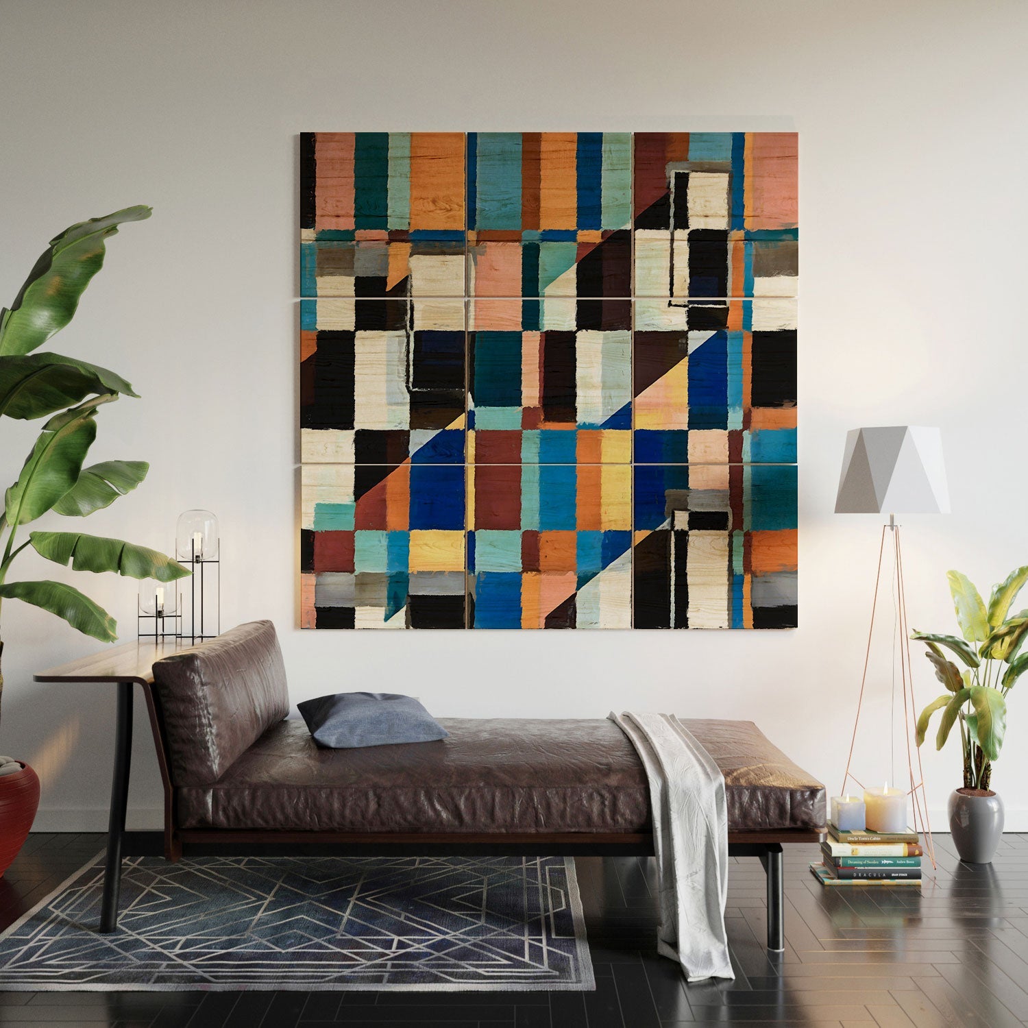 83 Oranges Scandinavian Earth Wood Wall Mural