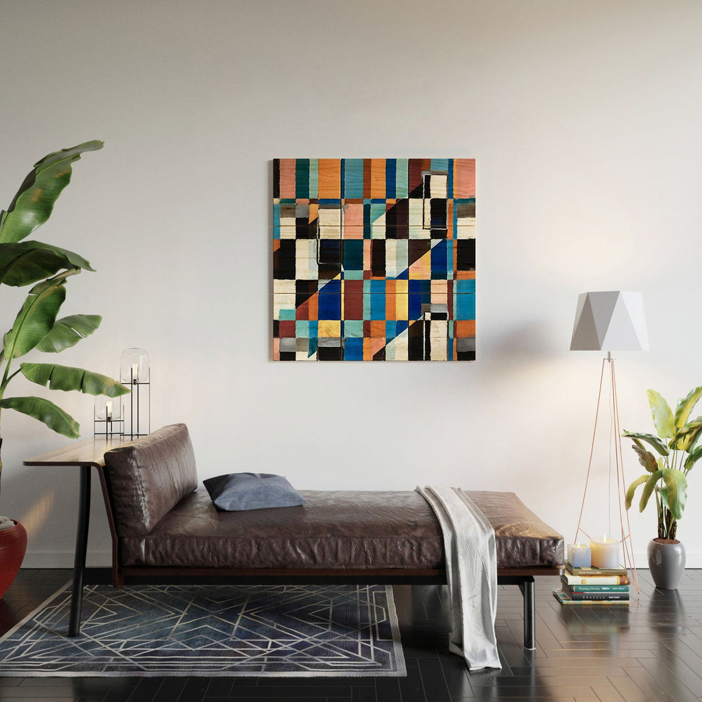 83 Oranges Scandinavian Earth Wood Wall Mural