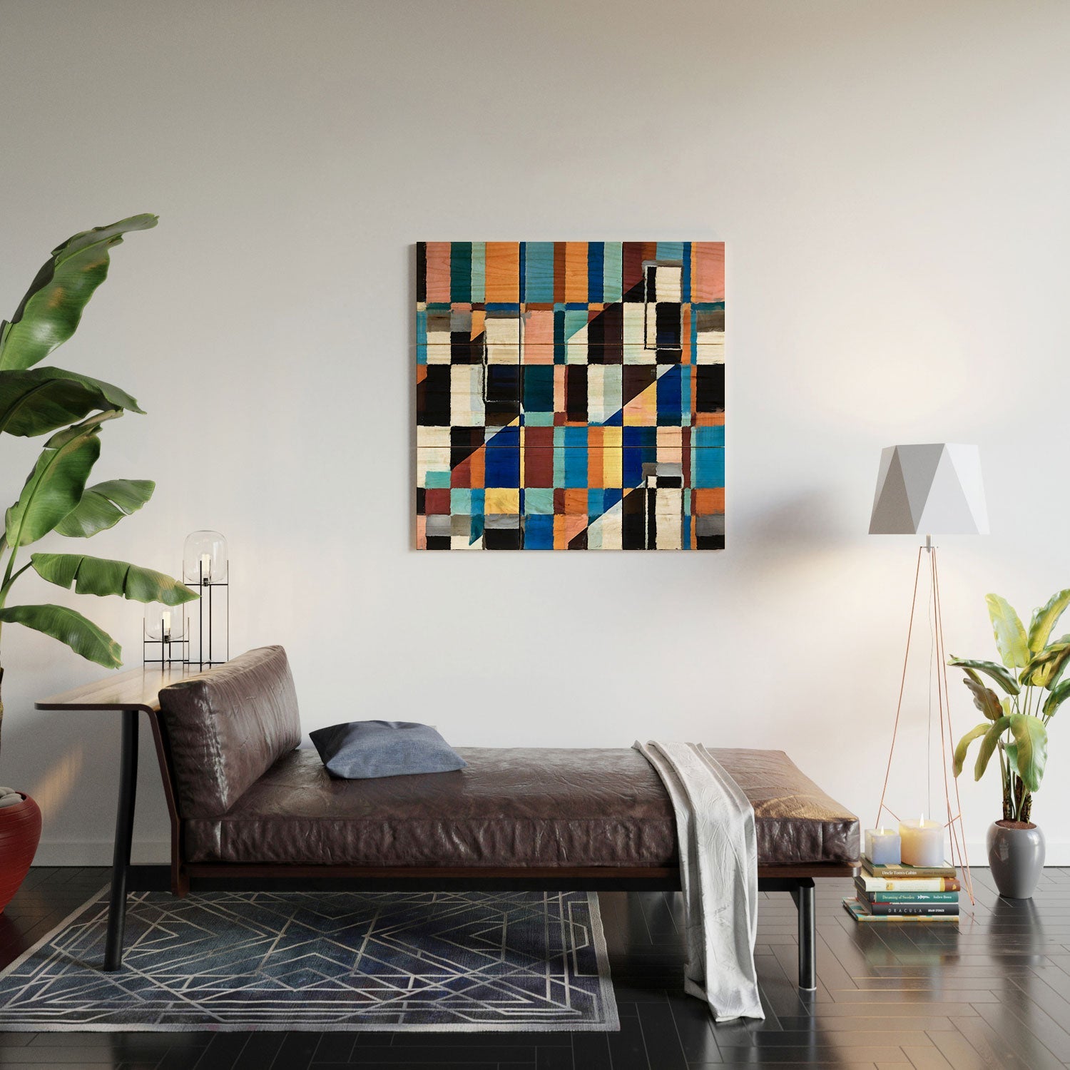 83 Oranges Scandinavian Earth Wood Wall Mural
