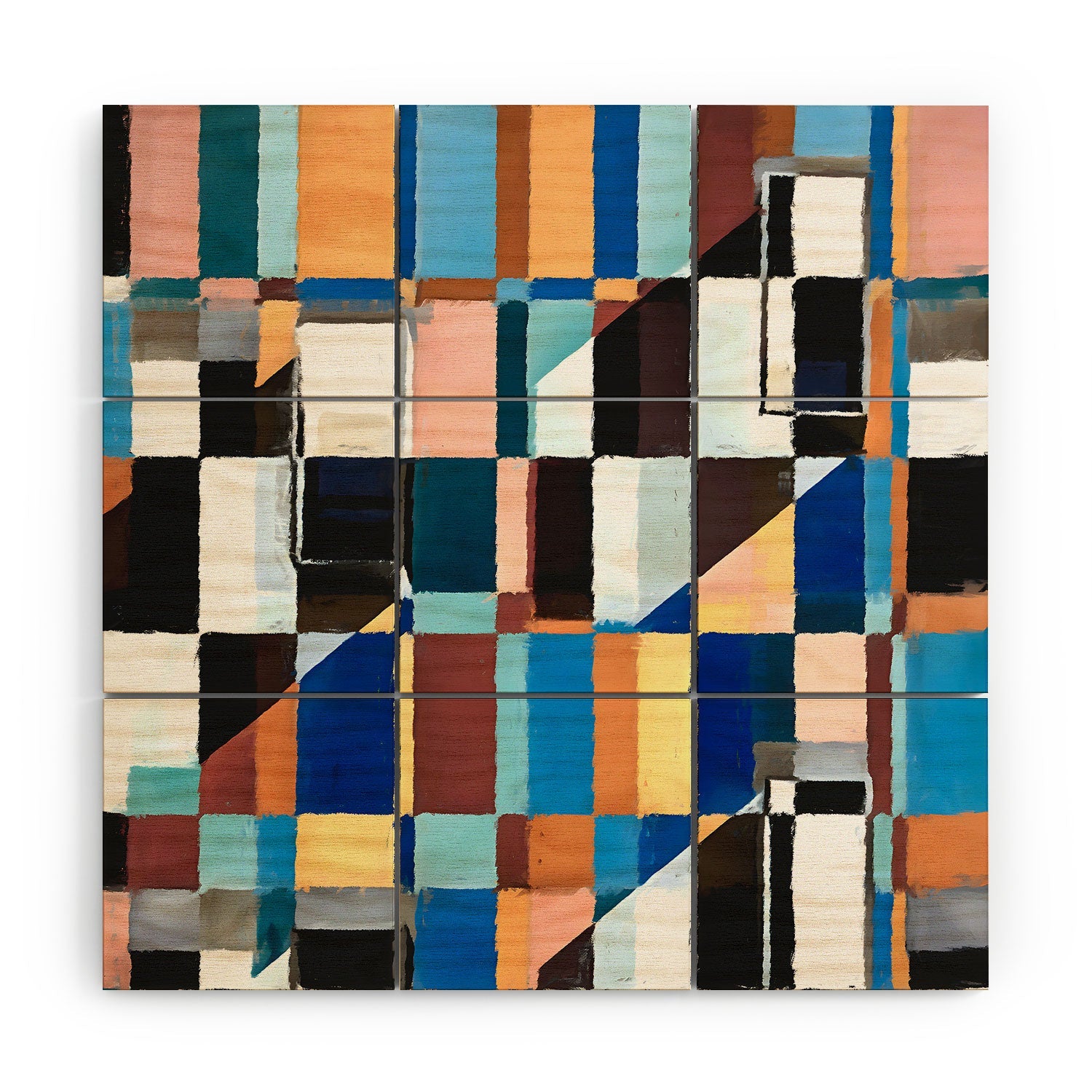 83 Oranges Scandinavian Earth Wood Wall Mural