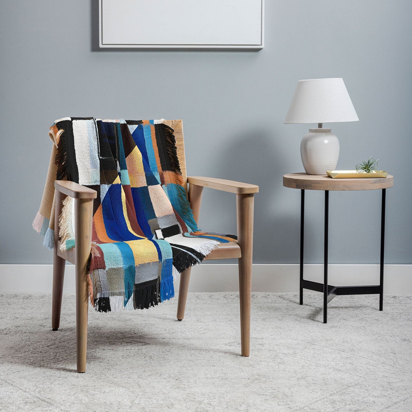 83 Oranges Scandinavian Earth Throw Blanket