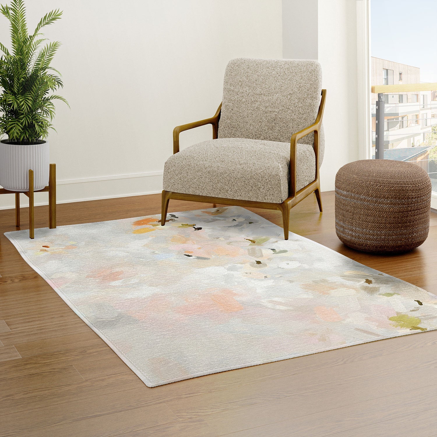 83 Oranges Sky After The Rain Area Rug