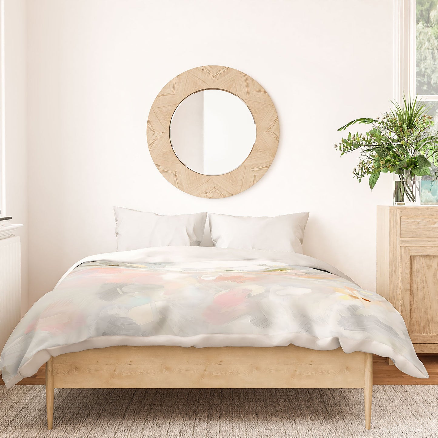 83 Oranges Sky After The Rain Duvet Cover