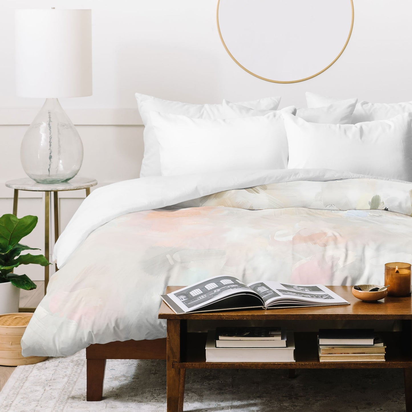 83 Oranges Sky After The Rain Duvet Cover