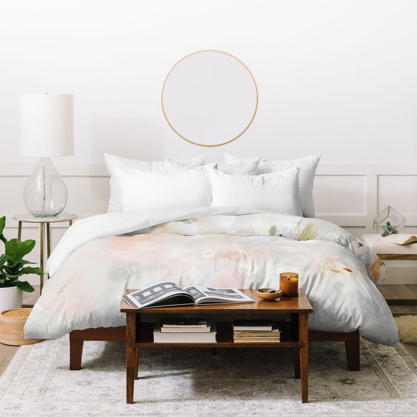 83 Oranges Sky After The Rain Duvet Cover