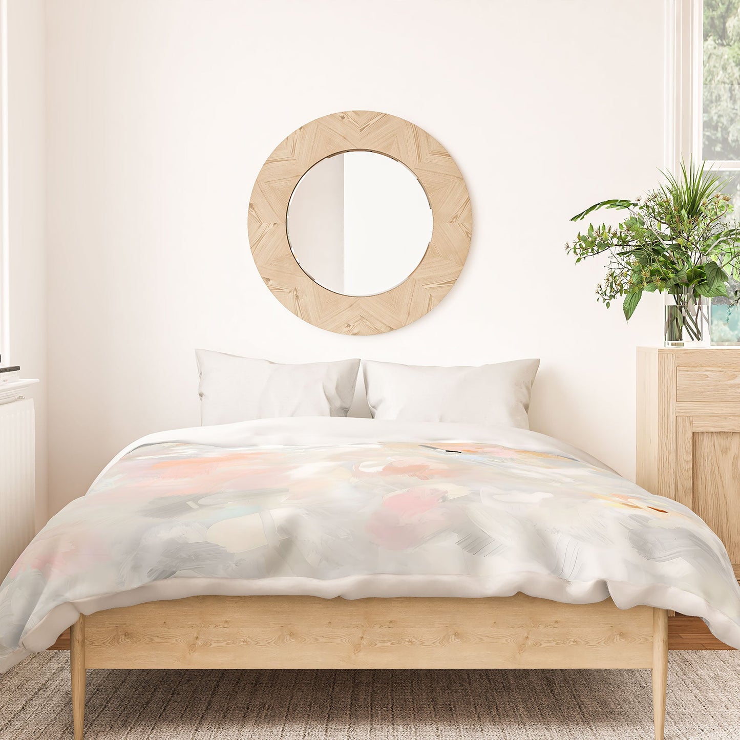 83 Oranges Sky After The Rain Duvet Cover