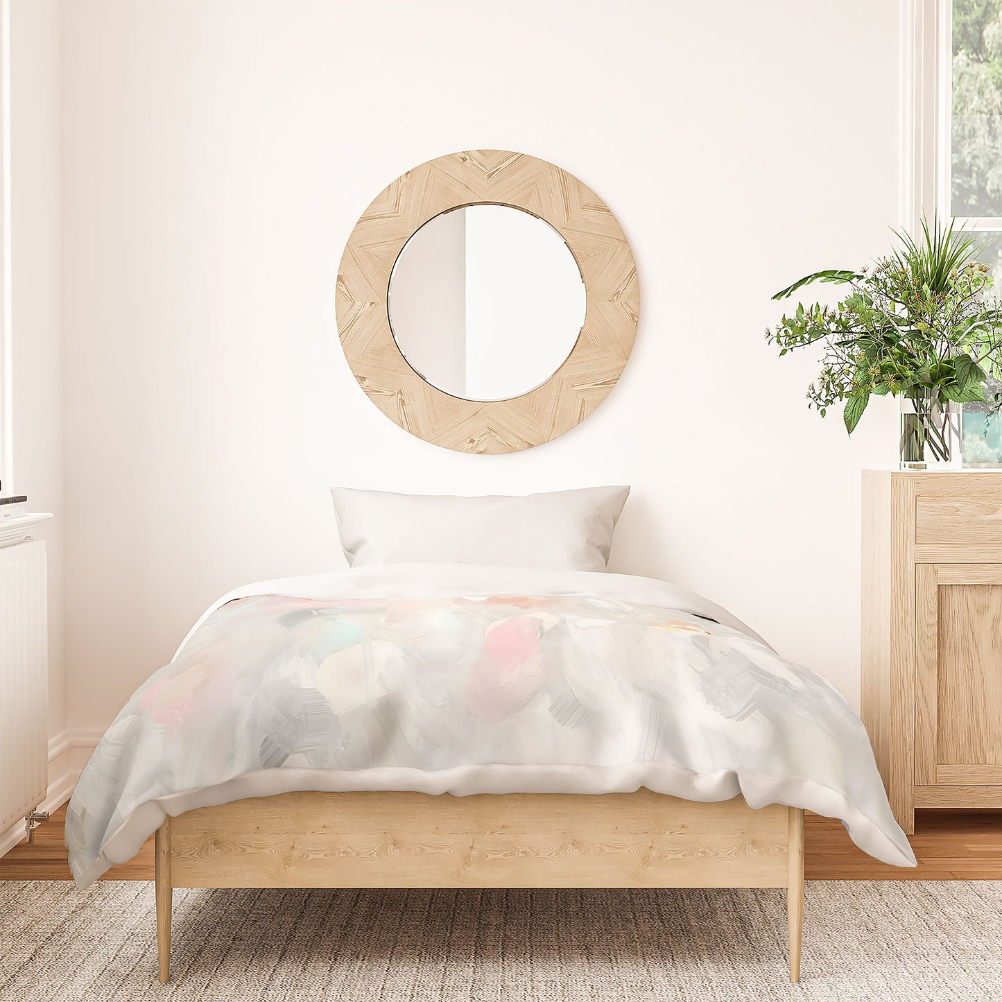 83 Oranges Sky After The Rain Duvet Cover