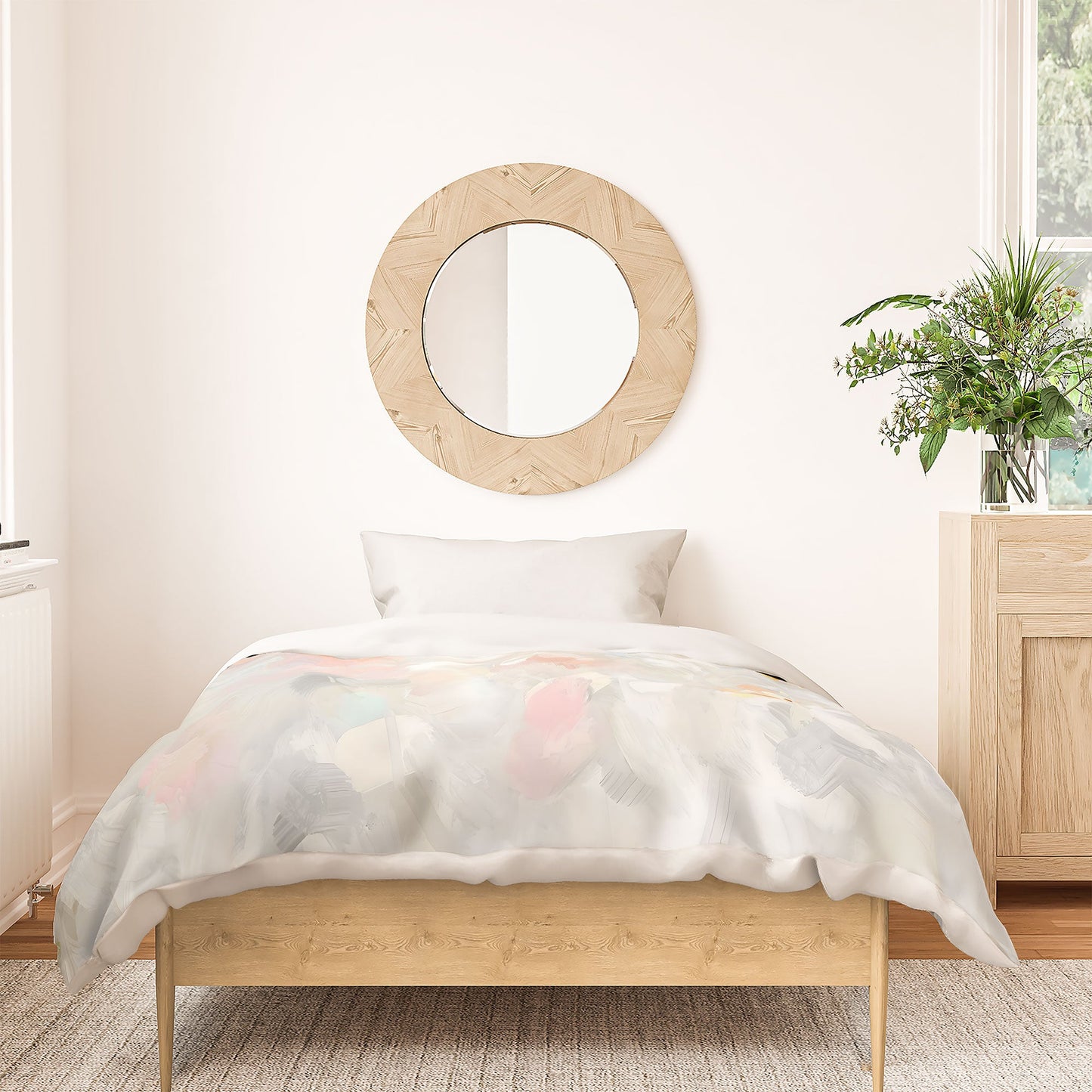 83 Oranges Sky After The Rain Duvet Cover