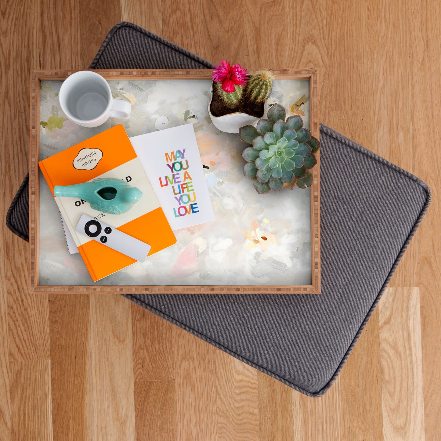83 Oranges Sky After The Rain Rectangular Tray
