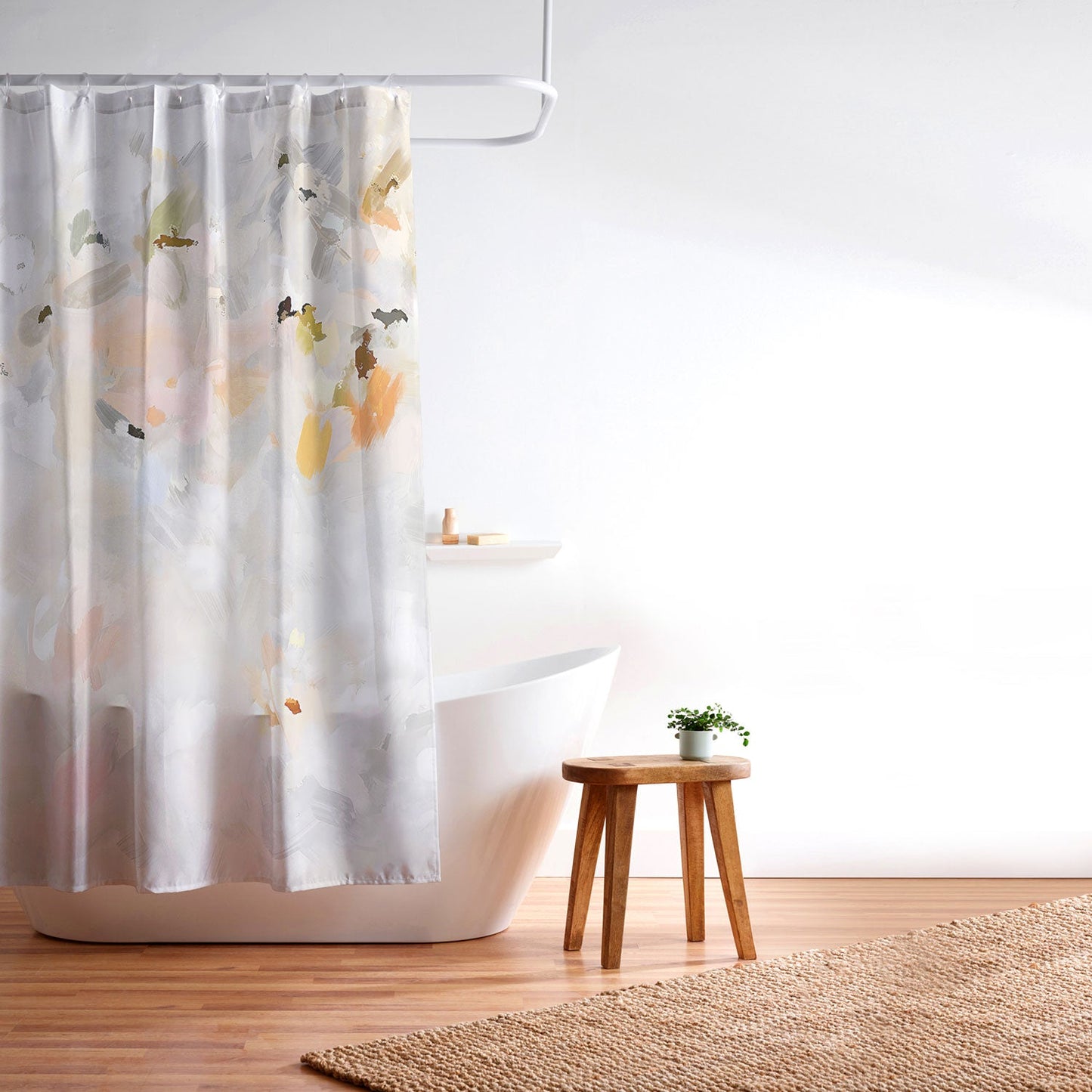 83 Oranges Sky After The Rain Shower Curtain