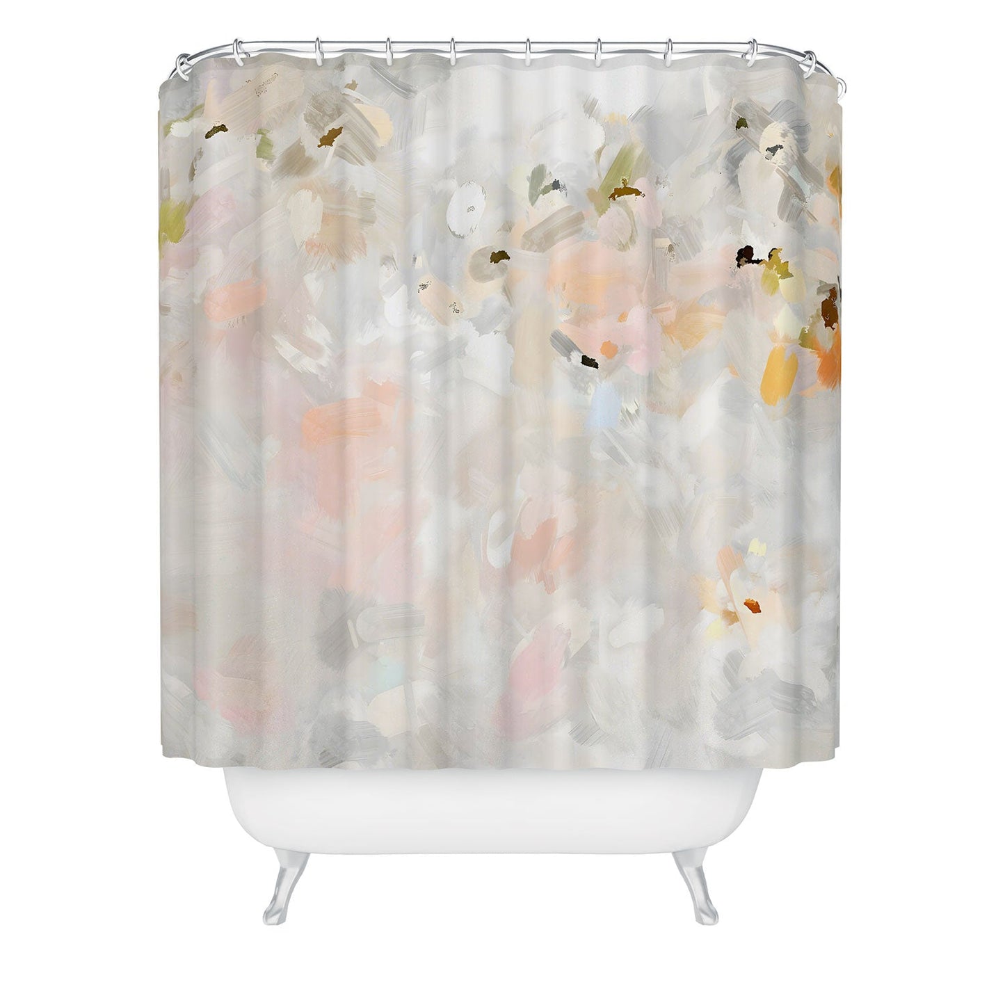 83 Oranges Sky After The Rain Shower Curtain