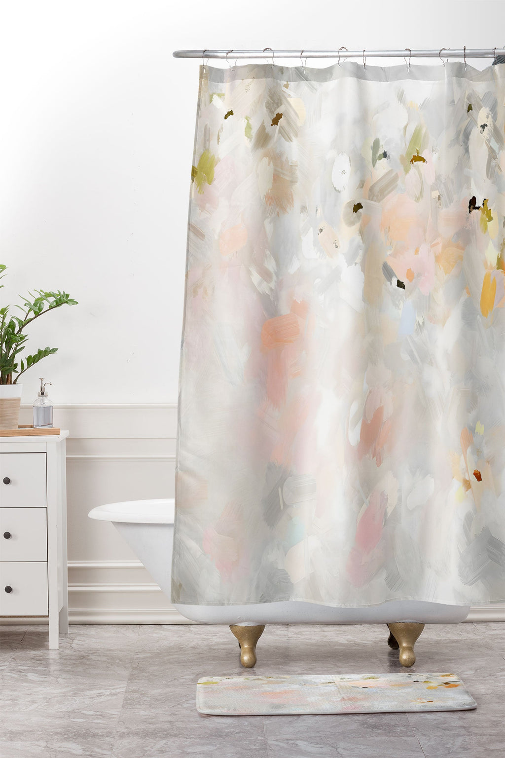 83 Oranges Sky After The Rain Memory Foam Bath Mat