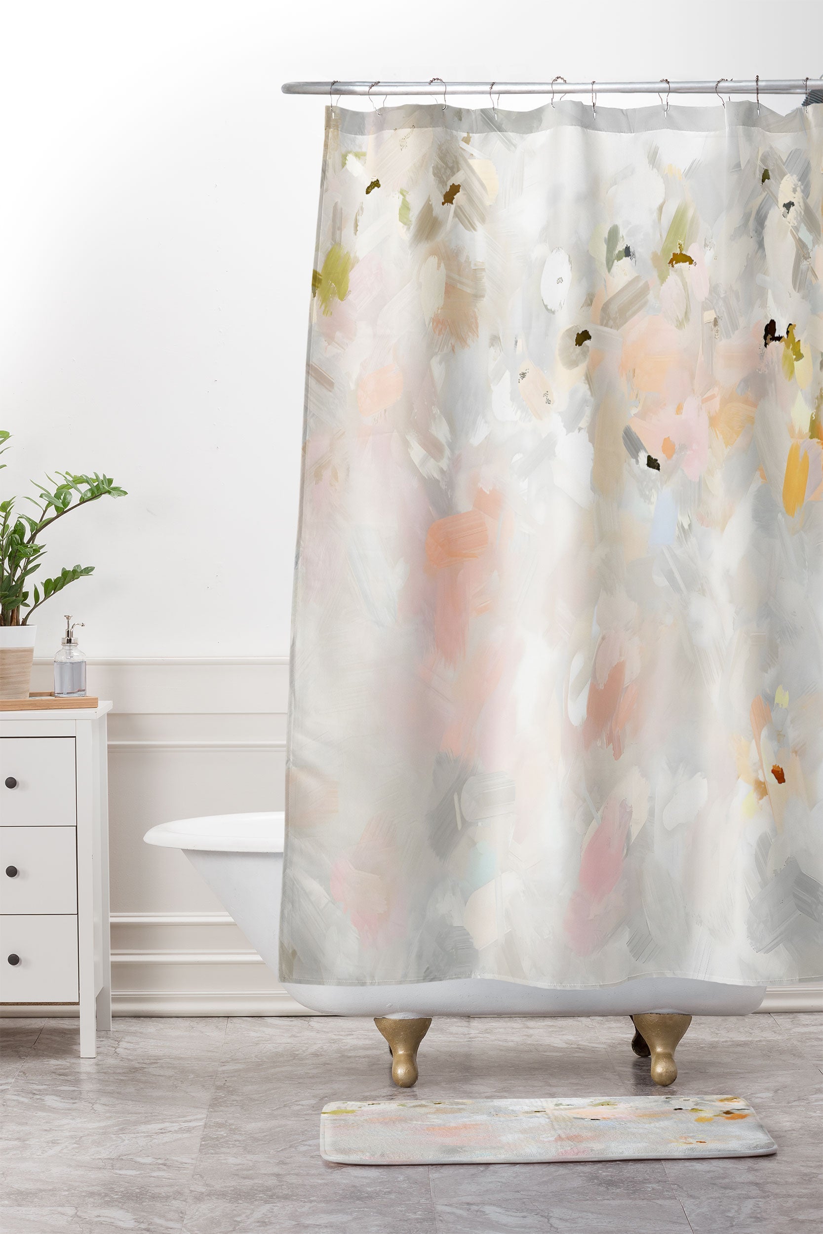 83 Oranges Sky After The Rain Memory Foam Bath Mat