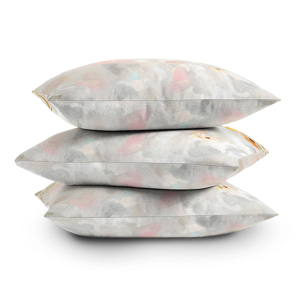 83 Oranges Sky After The Rain Throw Pillow