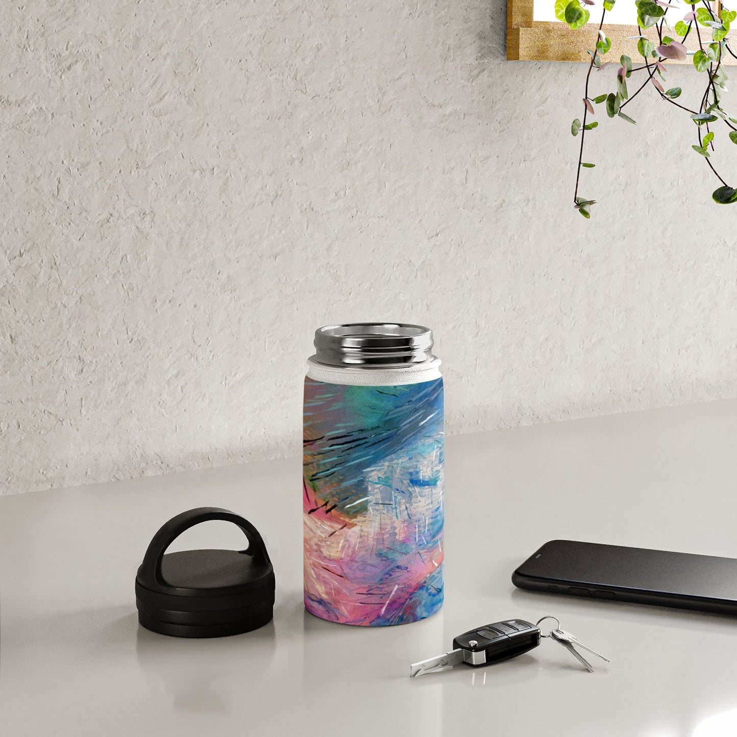 83 Oranges Soul Driven Abstraction Water Bottle