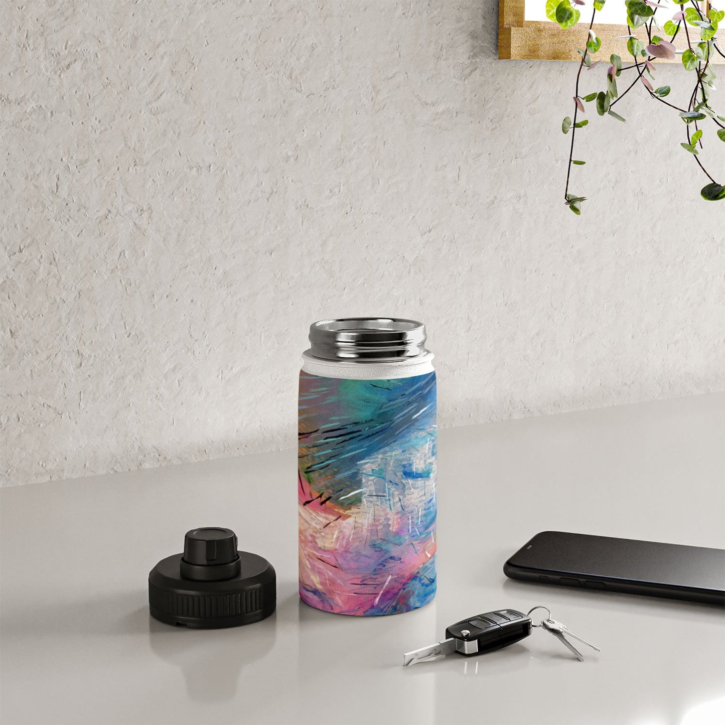 83 Oranges Soul Driven Abstraction Water Bottle