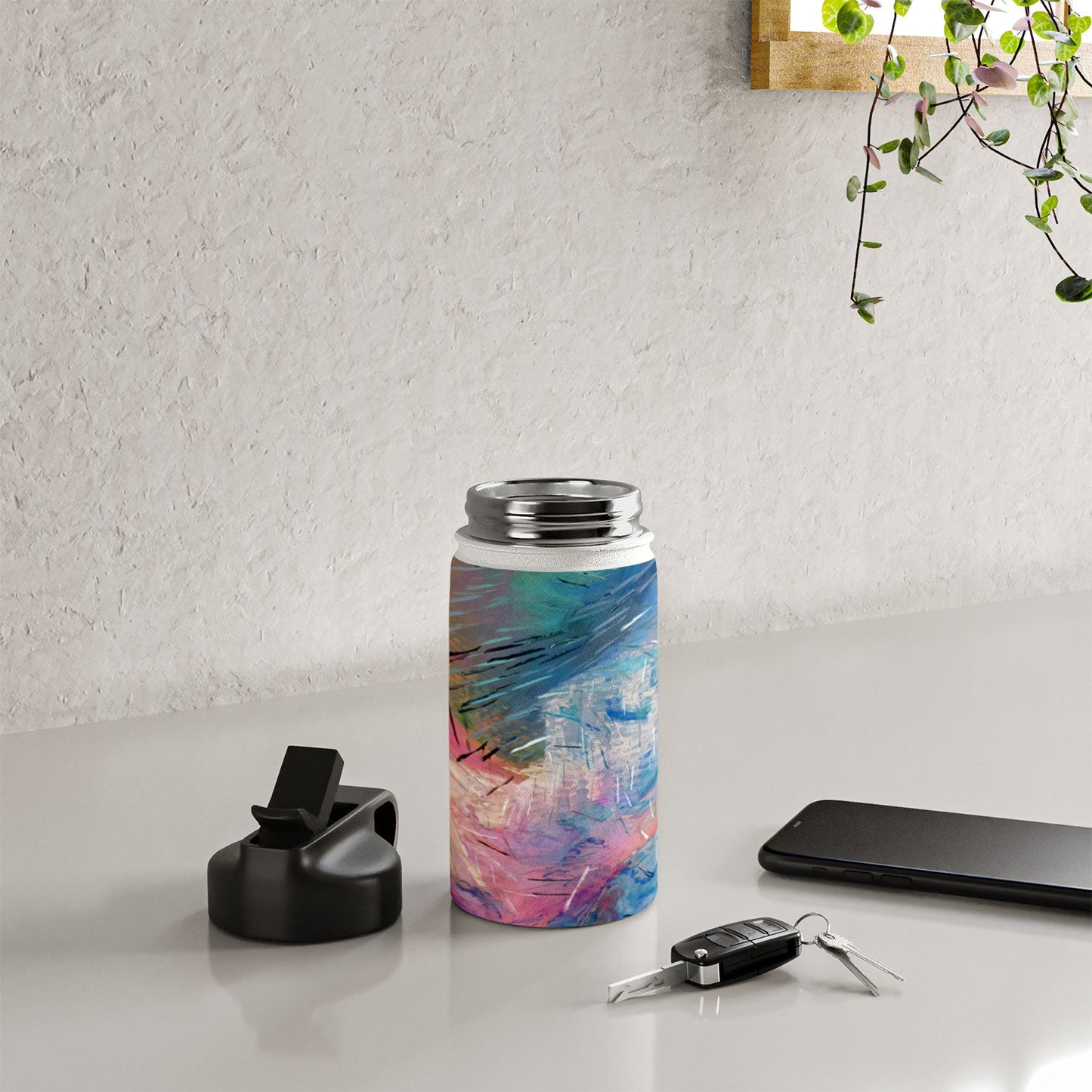 83 Oranges Soul Driven Abstraction Water Bottle