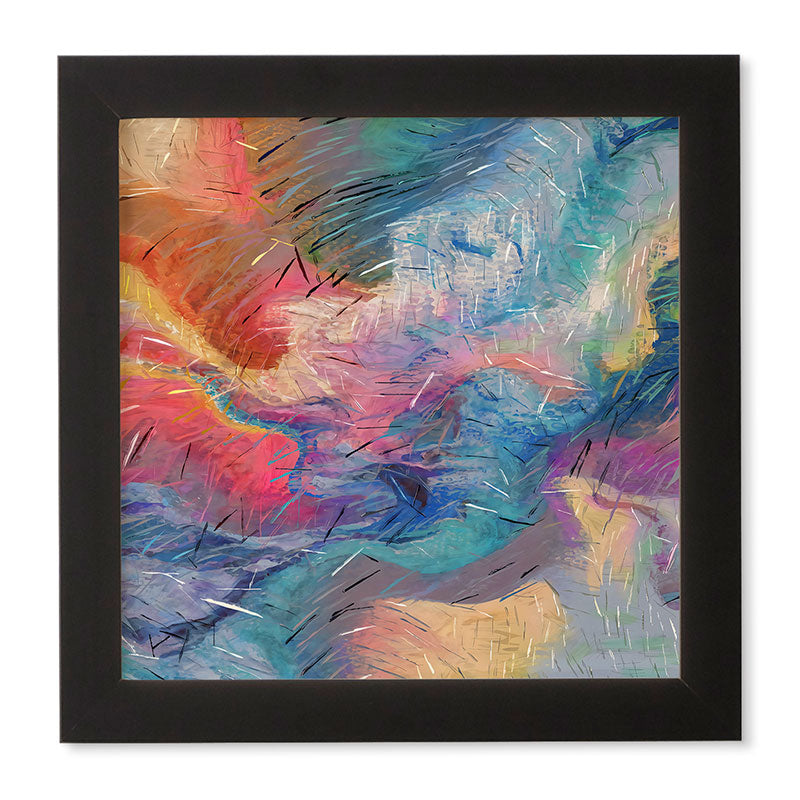83 Oranges Soul Driven Abstraction Framed Wall Art