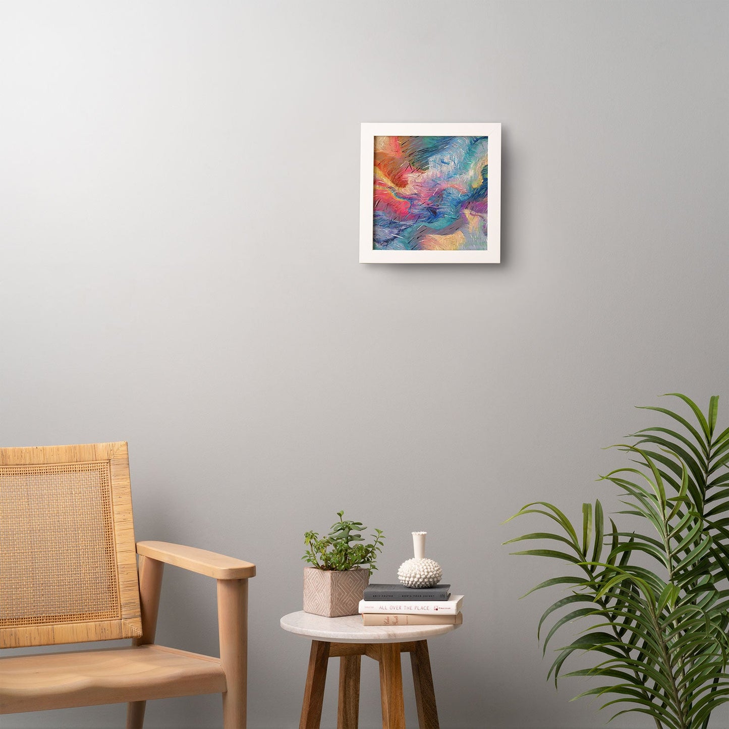 83 Oranges Soul Driven Abstraction Framed Wall Art