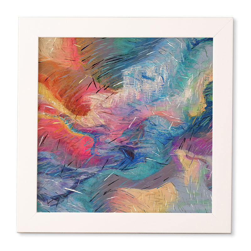 83 Oranges Soul Driven Abstraction Framed Wall Art