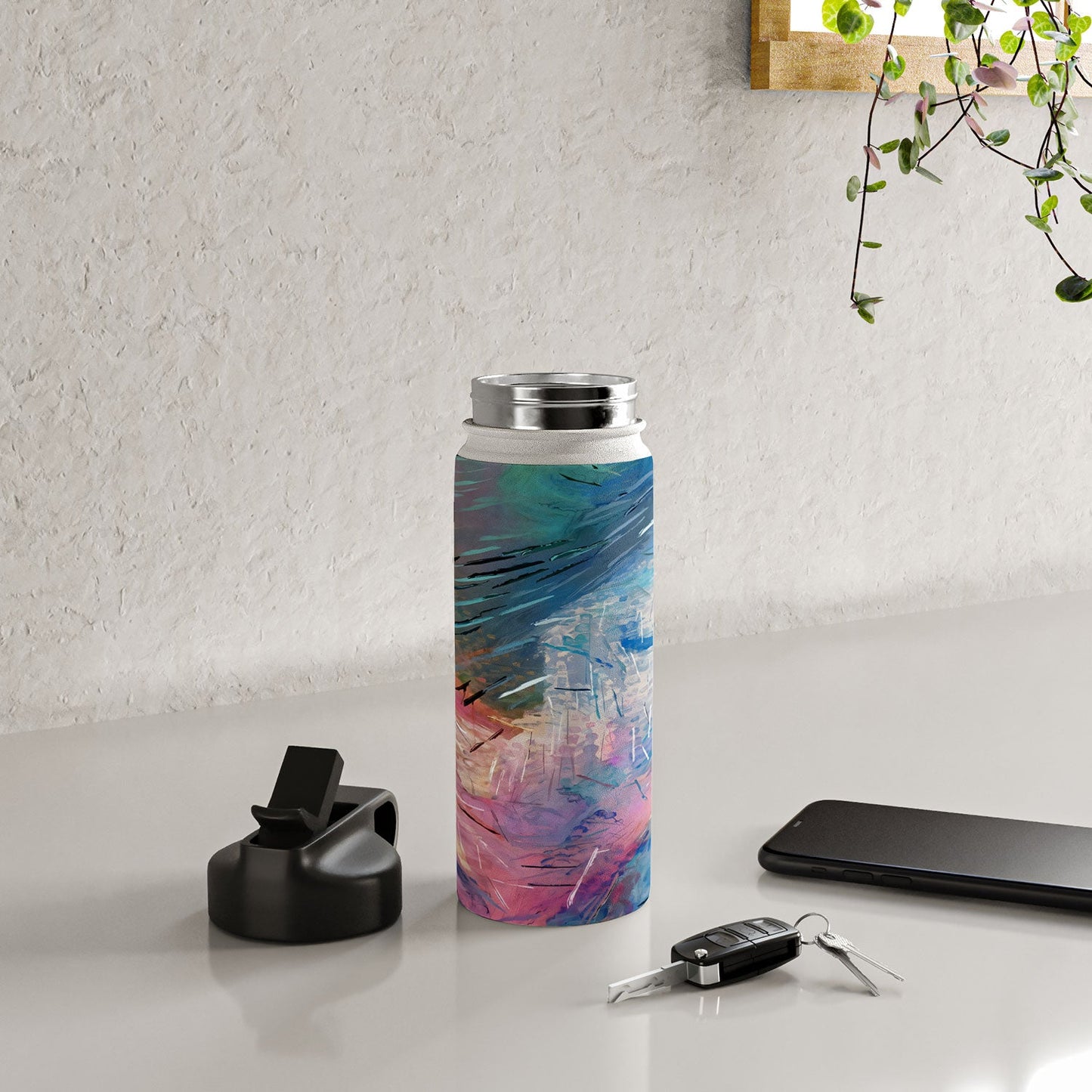 83 Oranges Soul Driven Abstraction Water Bottle