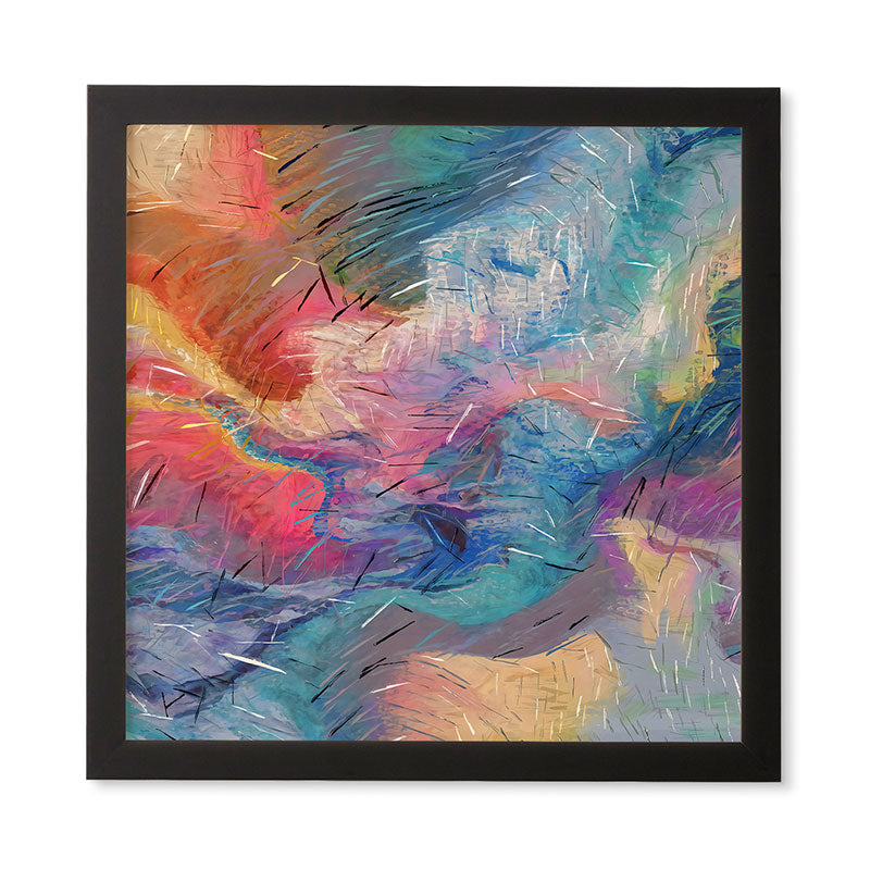 83 Oranges Soul Driven Abstraction Framed Wall Art