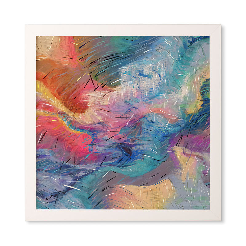 83 Oranges Soul Driven Abstraction Framed Wall Art