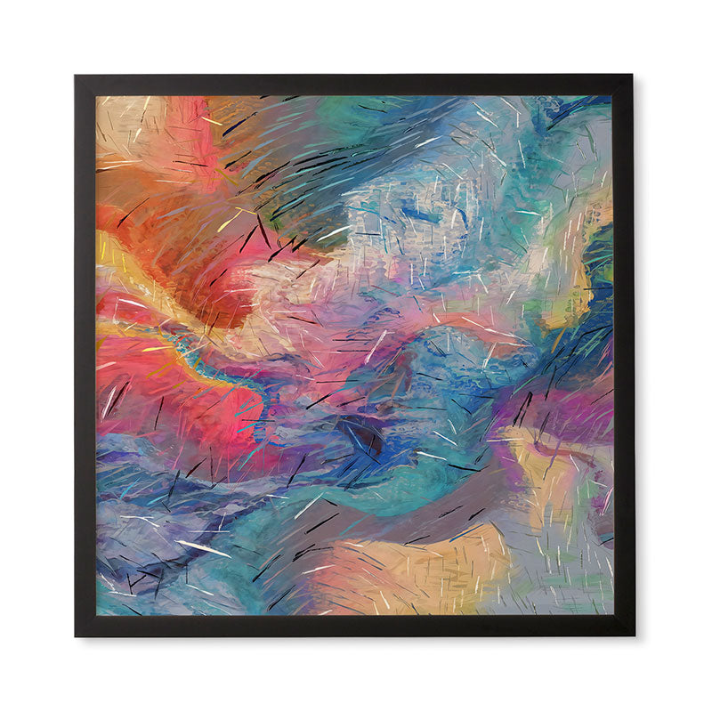 83 Oranges Soul Driven Abstraction Framed Wall Art