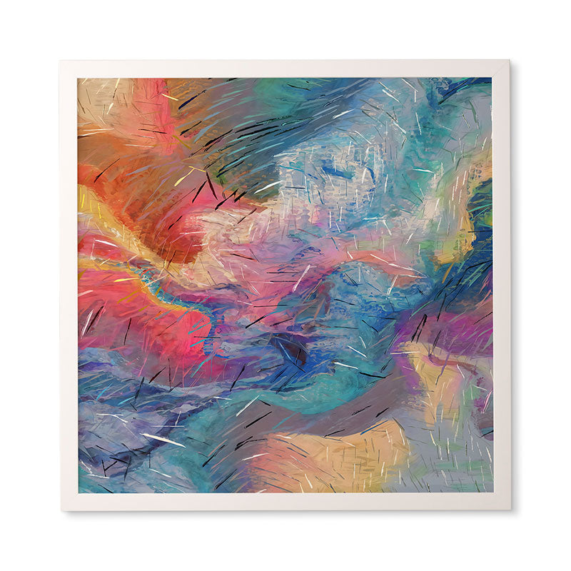 83 Oranges Soul Driven Abstraction Framed Wall Art