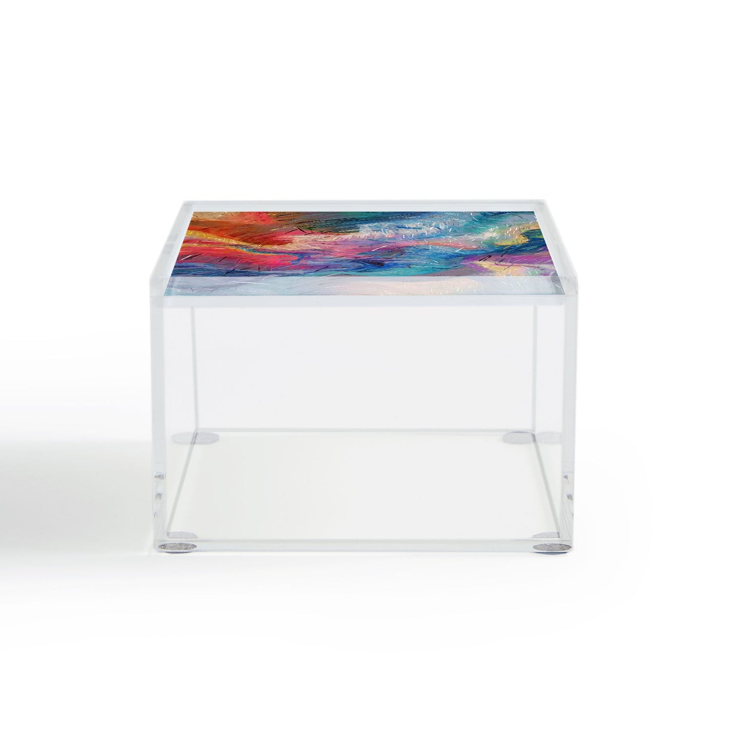 83 Oranges Soul Driven Abstraction Acrylic Box