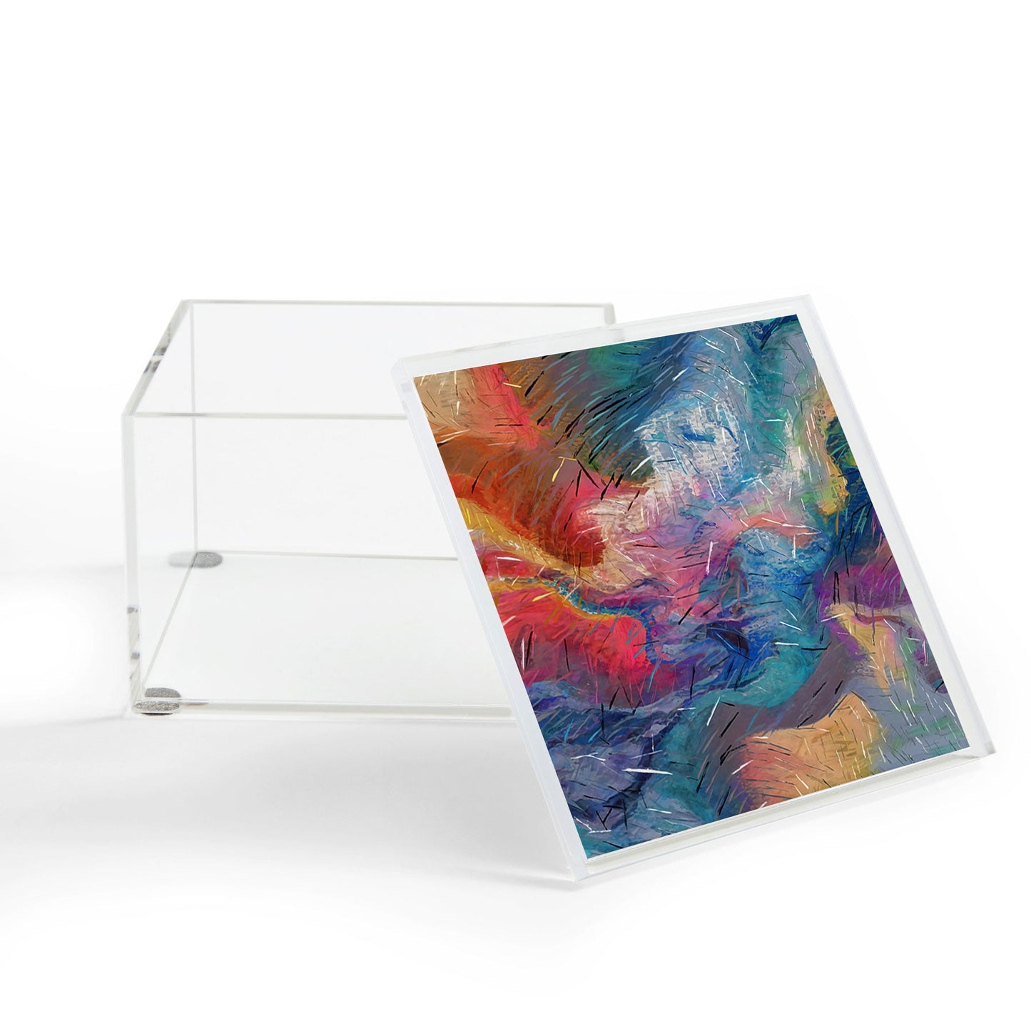 83 Oranges Soul Driven Abstraction Acrylic Box