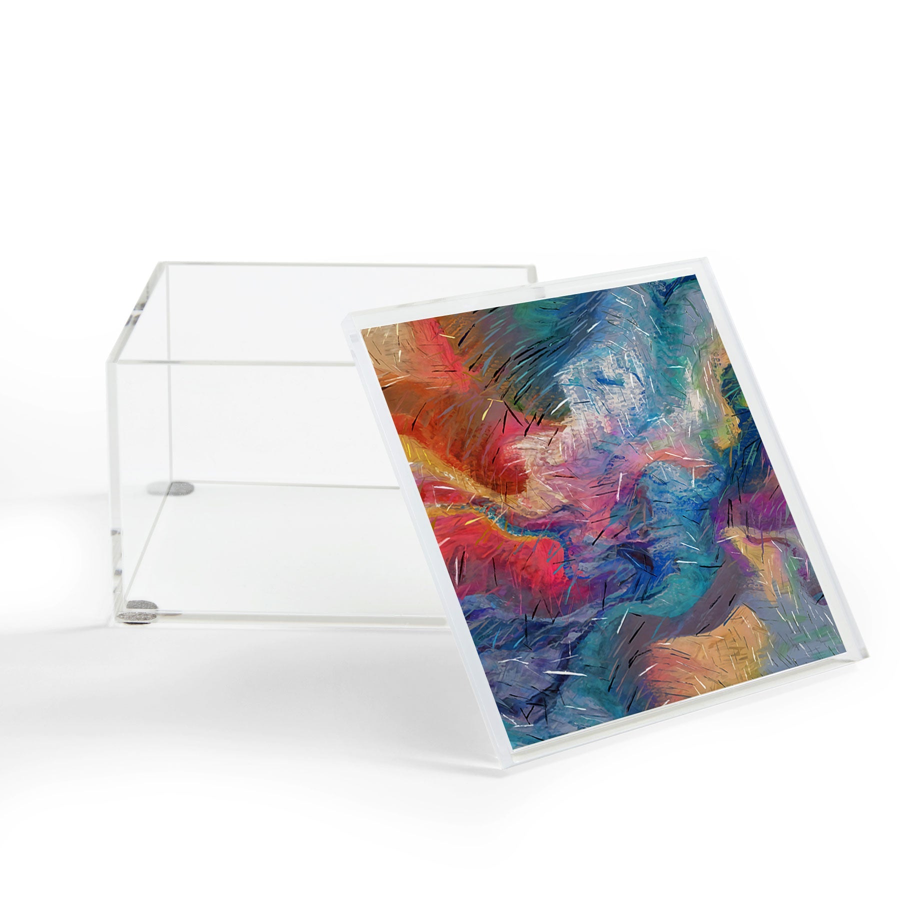 83 Oranges Soul Driven Abstraction Acrylic Box