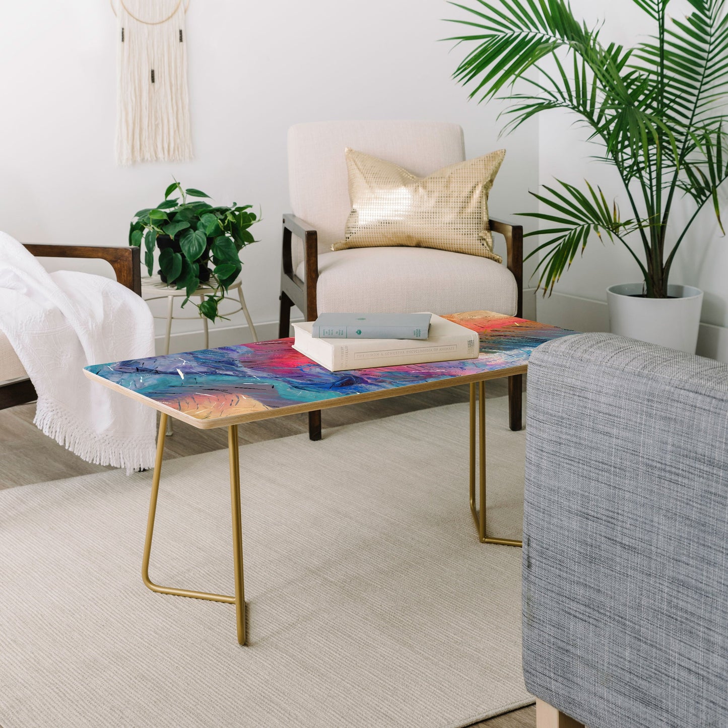 83 Oranges Soul Driven Abstraction Coffee Table