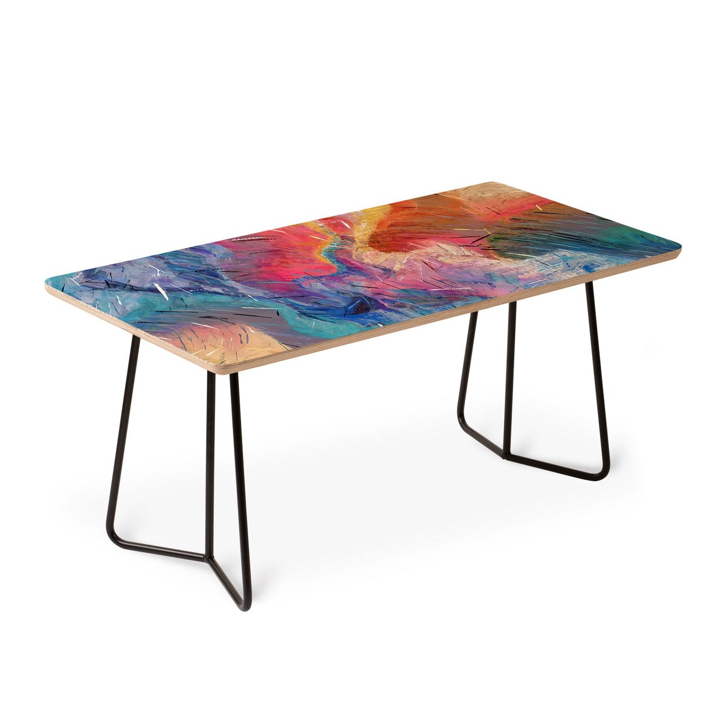 83 Oranges Soul Driven Abstraction Coffee Table