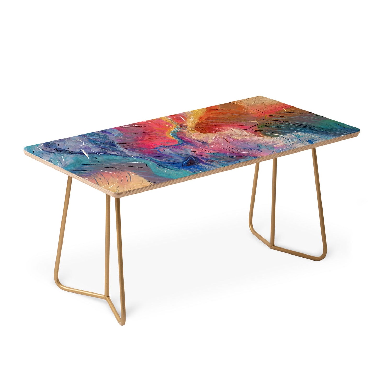 83 Oranges Soul Driven Abstraction Coffee Table