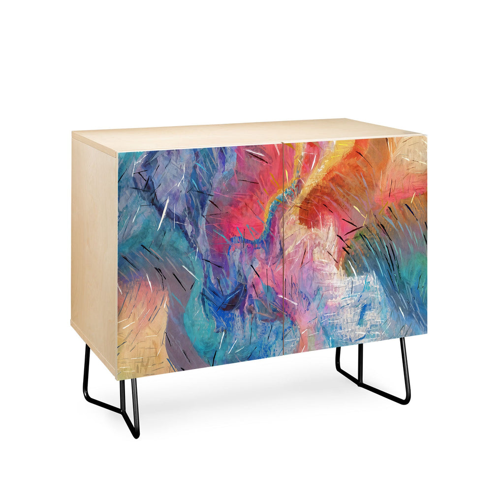 83 Oranges Soul Driven Abstraction Credenza