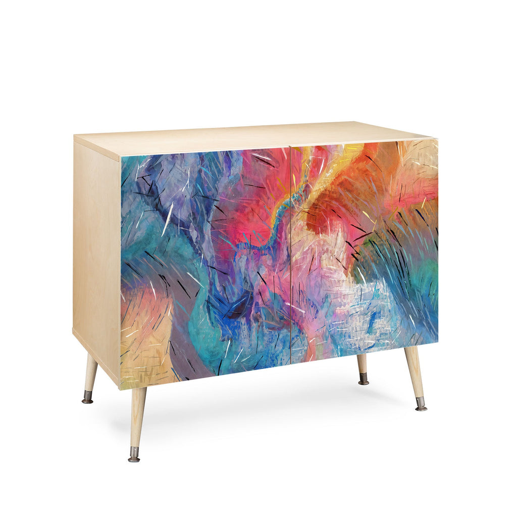 83 Oranges Soul Driven Abstraction Credenza