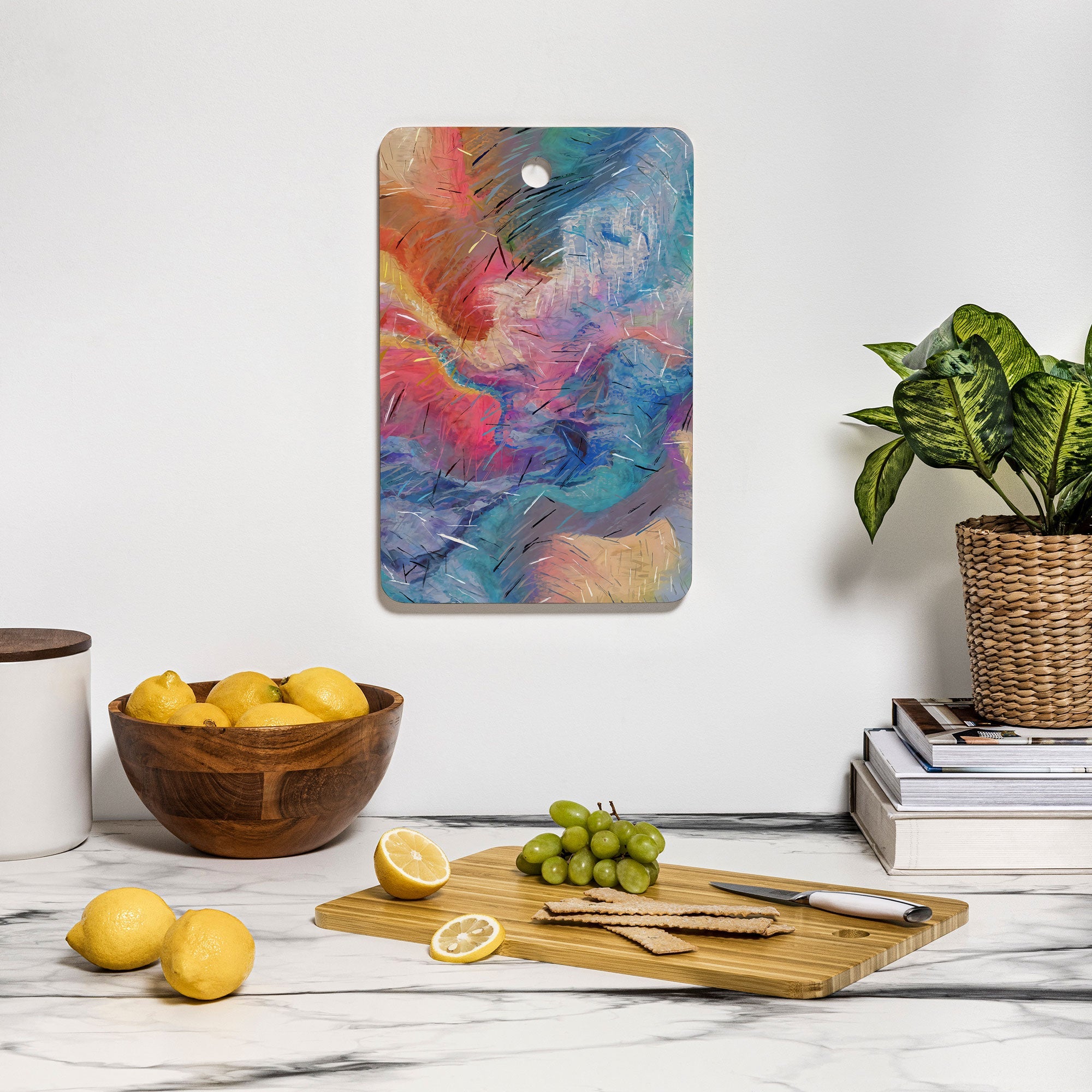 83 Oranges Soul Driven Abstraction Cutting Board Rectangle