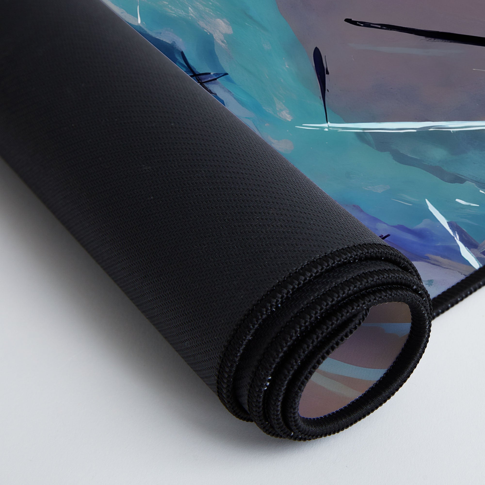 83 Oranges Soul Driven Abstraction Desk Mat