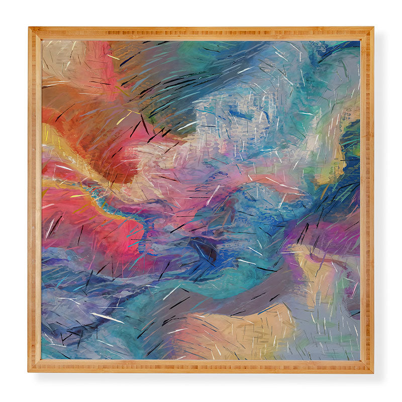 83 Oranges Soul Driven Abstraction Framed Wall Art