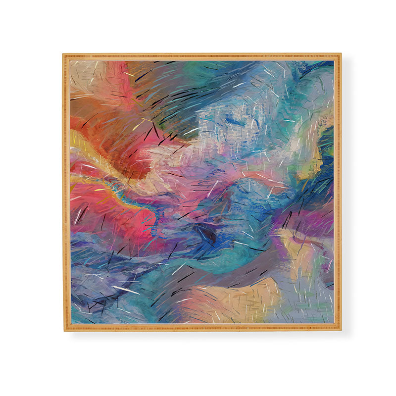 83 Oranges Soul Driven Abstraction Framed Wall Art