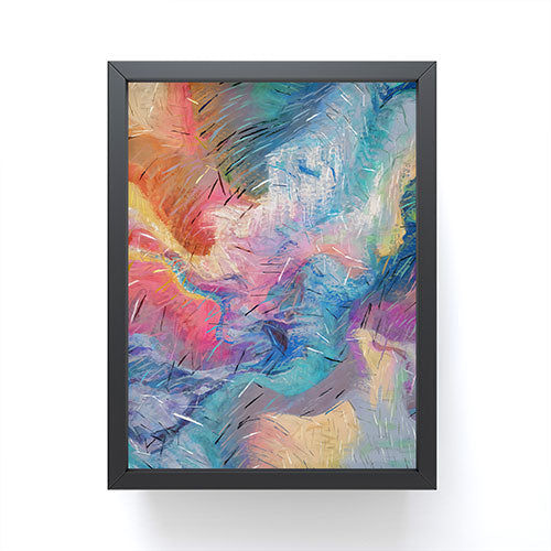 83 Oranges Soul Driven Abstraction Framed Mini Art Print