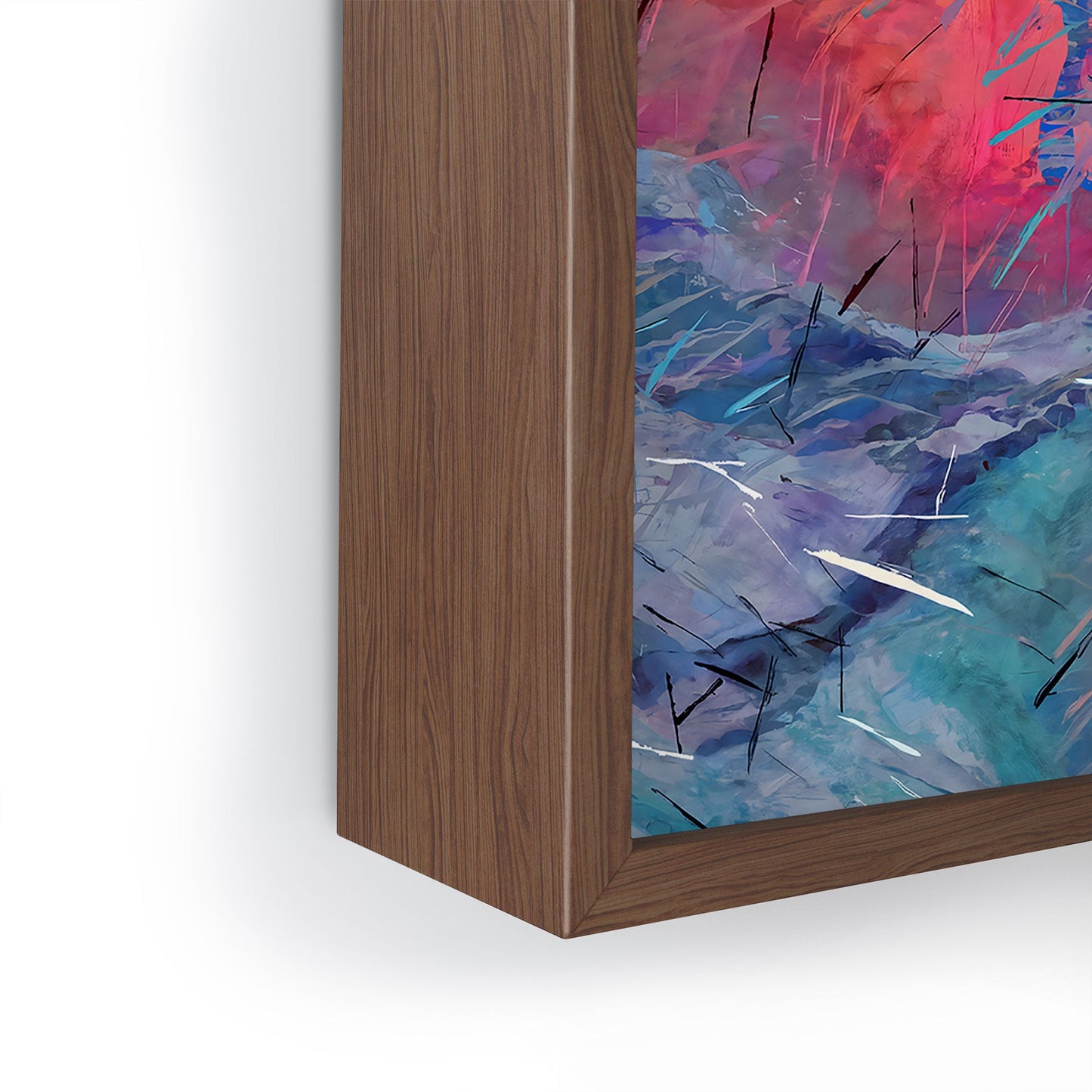 83 Oranges Soul Driven Abstraction Framed Mini Art Print