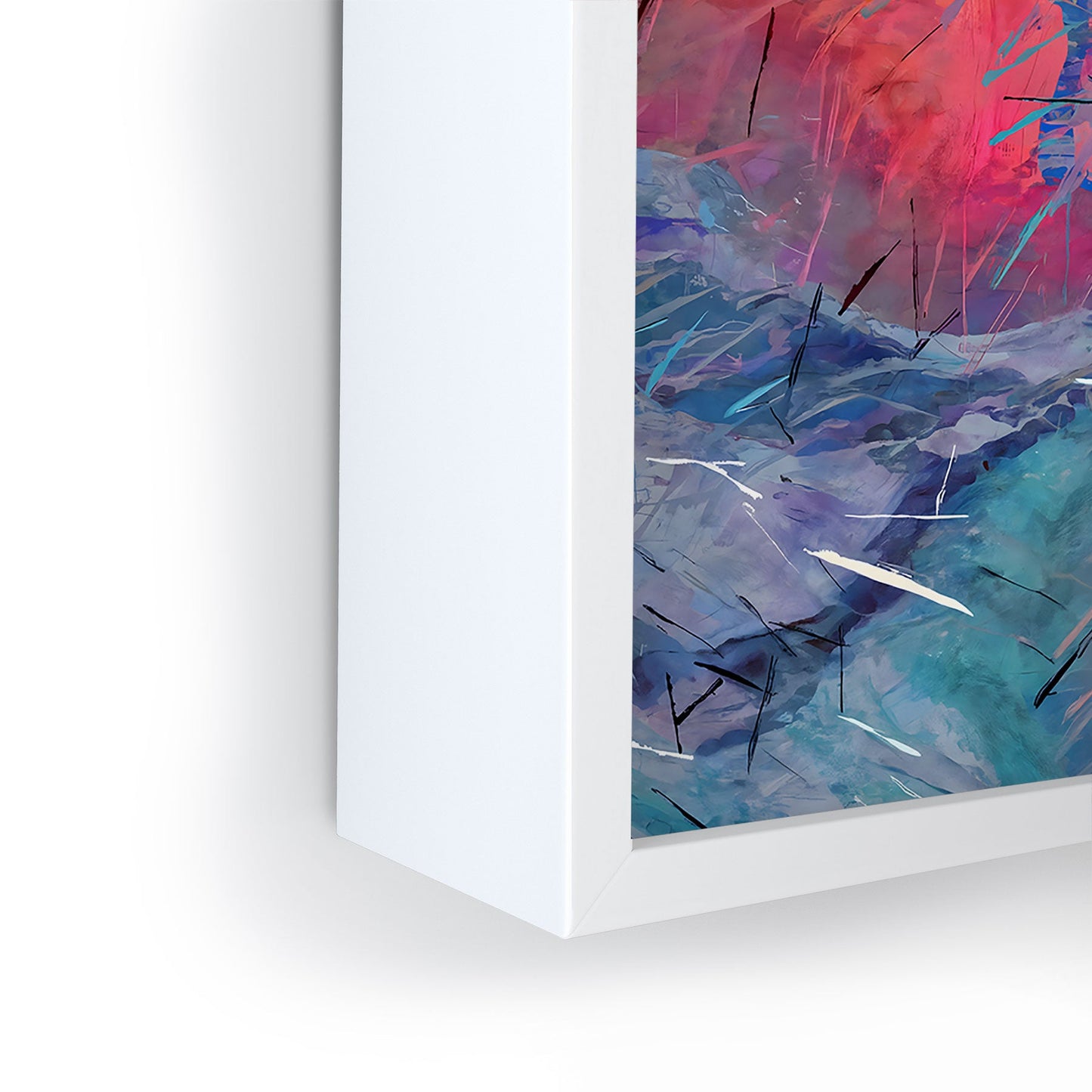 83 Oranges Soul Driven Abstraction Framed Mini Art Print