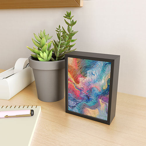 83 Oranges Soul Driven Abstraction Framed Mini Art Print