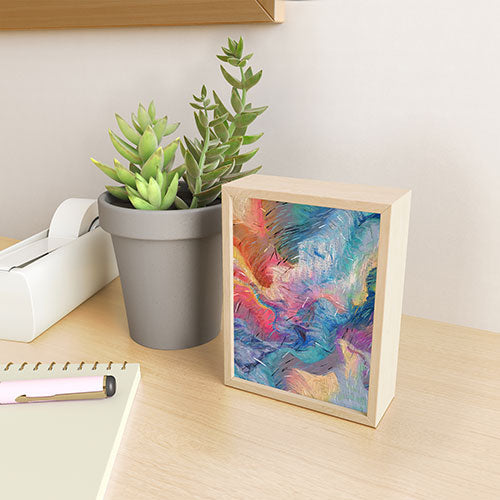 83 Oranges Soul Driven Abstraction Framed Mini Art Print