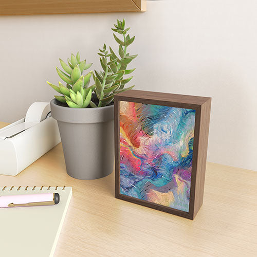 83 Oranges Soul Driven Abstraction Framed Mini Art Print