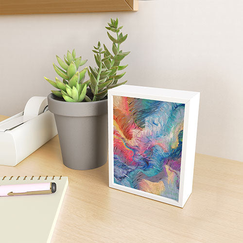 83 Oranges Soul Driven Abstraction Framed Mini Art Print